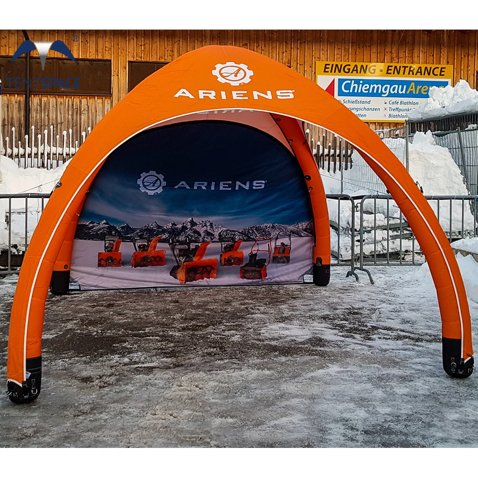 Personalized commercial inflatable trade show tent with customized logo attractive branded air dome tent for outdoor events on s