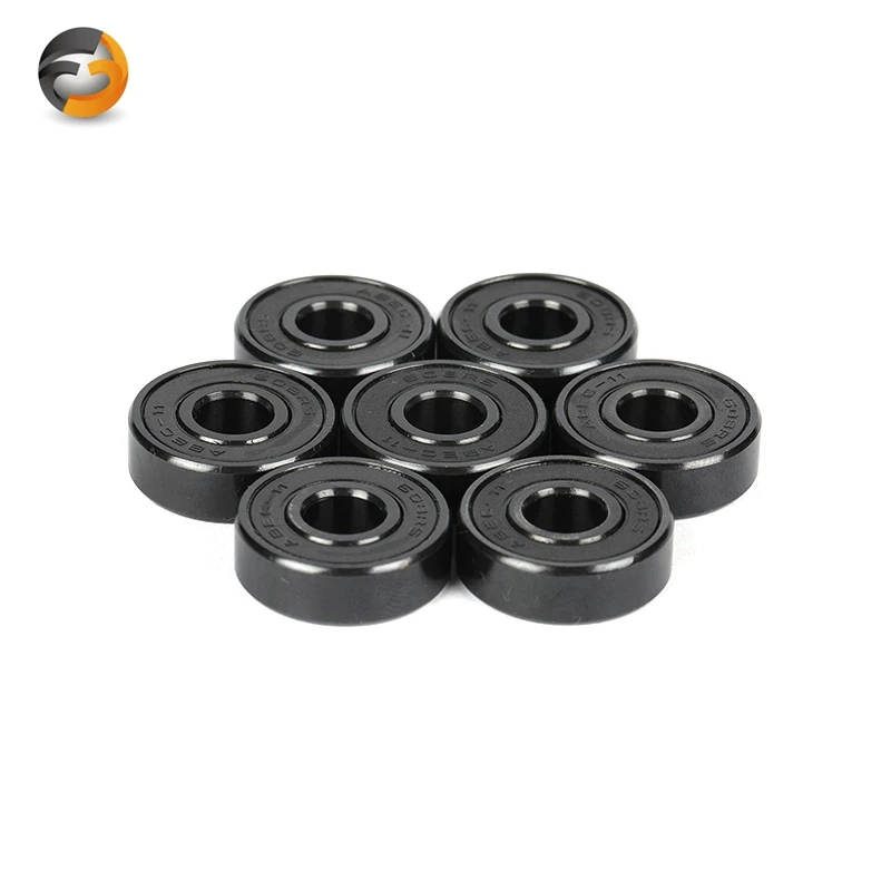 High Quality 608RS Deep Groove Wheel Bearings Cheap 608RS Black Skate Bearings Black Flash 608RS Skateboard Bearings