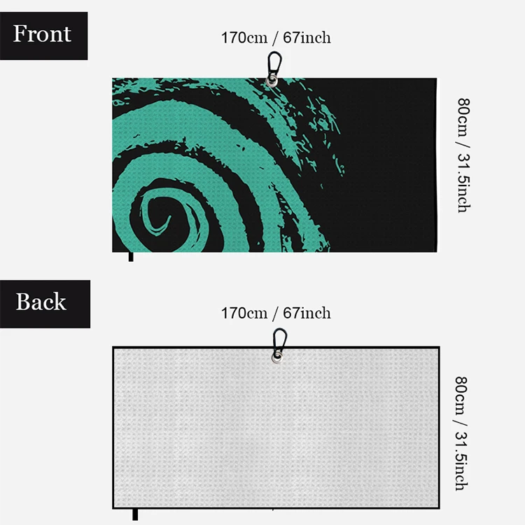 Highly Absorbent Recycled Vortex Pattern Lightweight Beach Towel For The Swimming, Sports, Beach