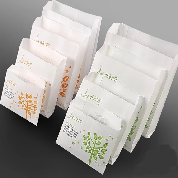 
Oil-proof Food Packaging Kraft Baking Toast Bread Paper Bags Making Machine 