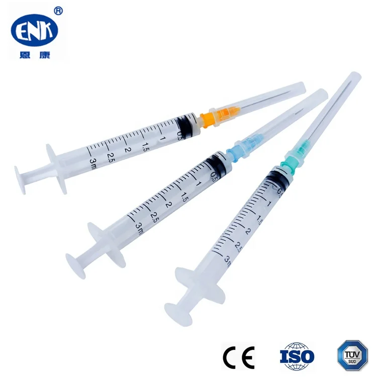 Chinese-Prices Sterile Hyperdermic Disposable 3mm 3 cc Syringes