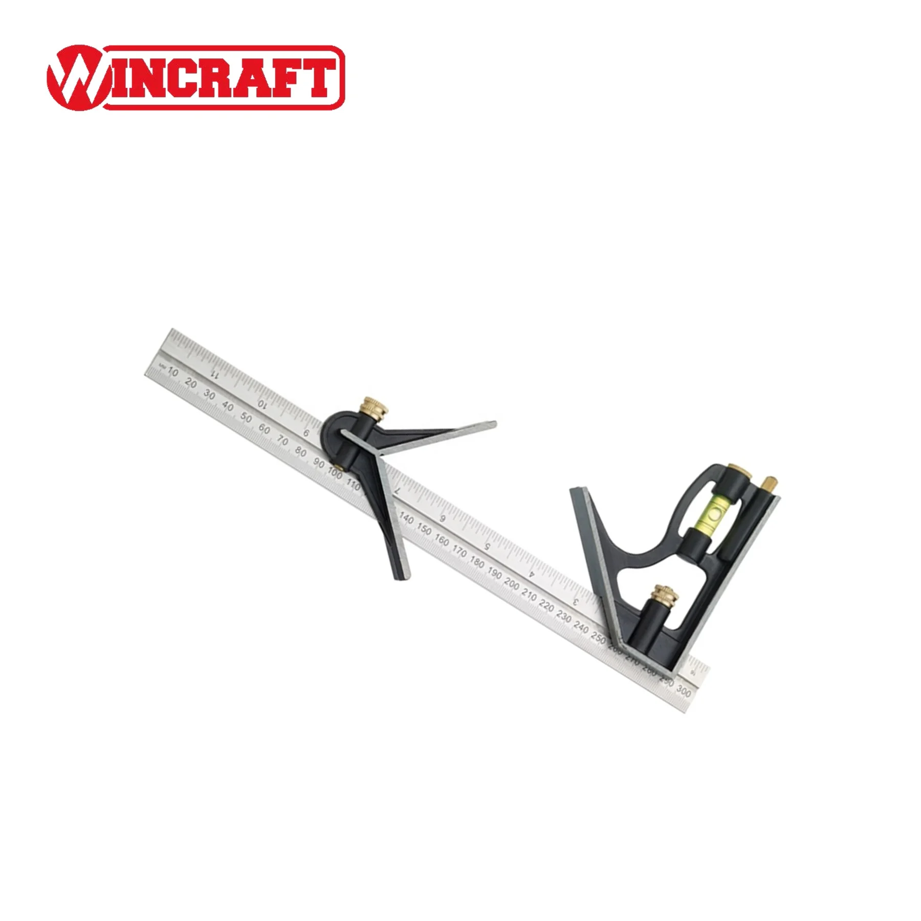 Adjustable Sliding  Multifunctional Woodworking Angle Square Measuring Tools Set Combination Square With Centre Finder