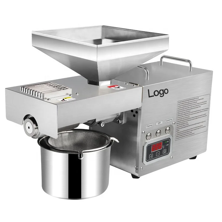 Small Home Use Oil Extractor Presser 10kg/h Olive Oil Pressers for Peanut Nut Coconut Sunflower Screw Cold Oil Press Machine