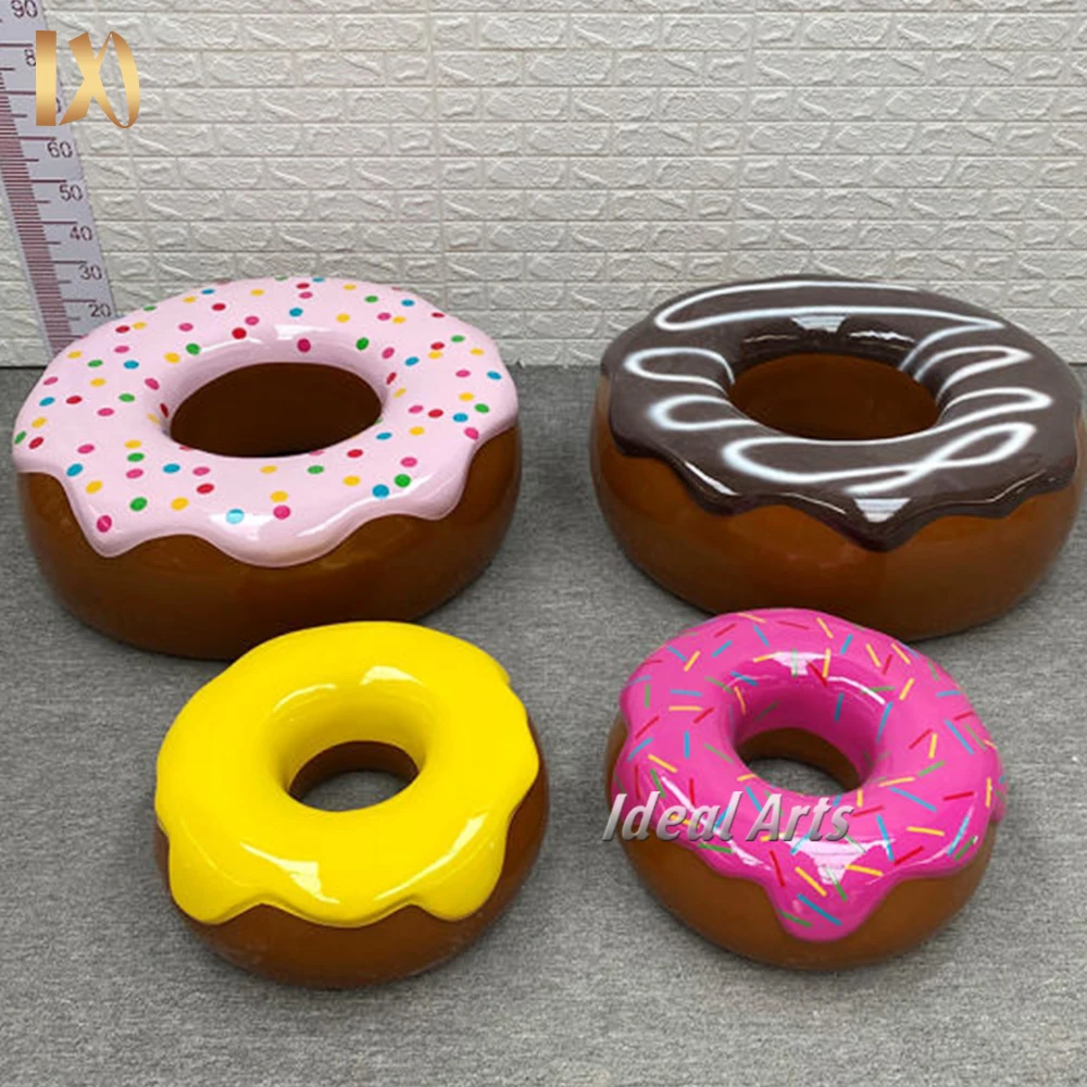 Ideal Arts Customize outdoor Large Food Giant Fiberglass resin macarons Statue