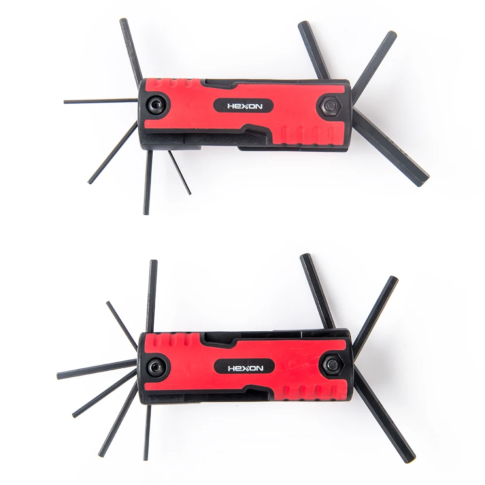 All kinds of multi bike bicycle repair hand tool kit black finish folding locking  allen hexagon hex key wrench set
