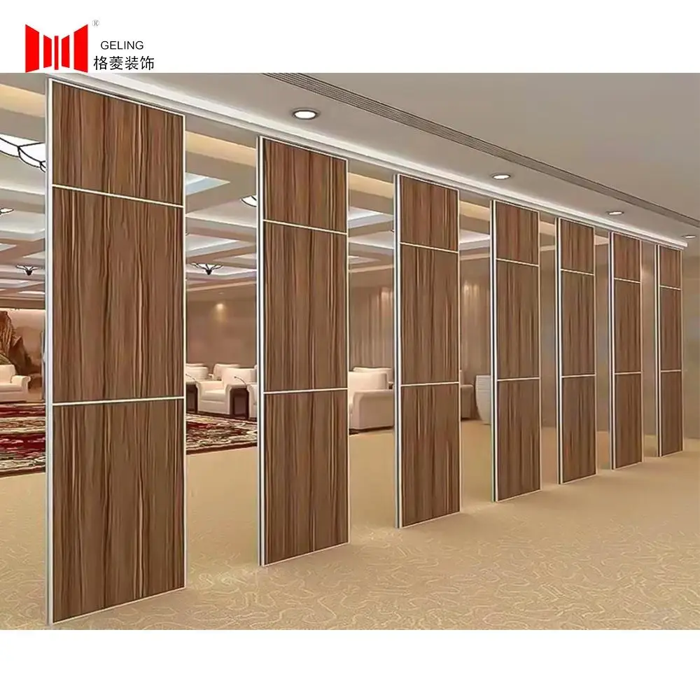 65mm conference room hall sound insulation folding sliding partition wall movable partition partition system