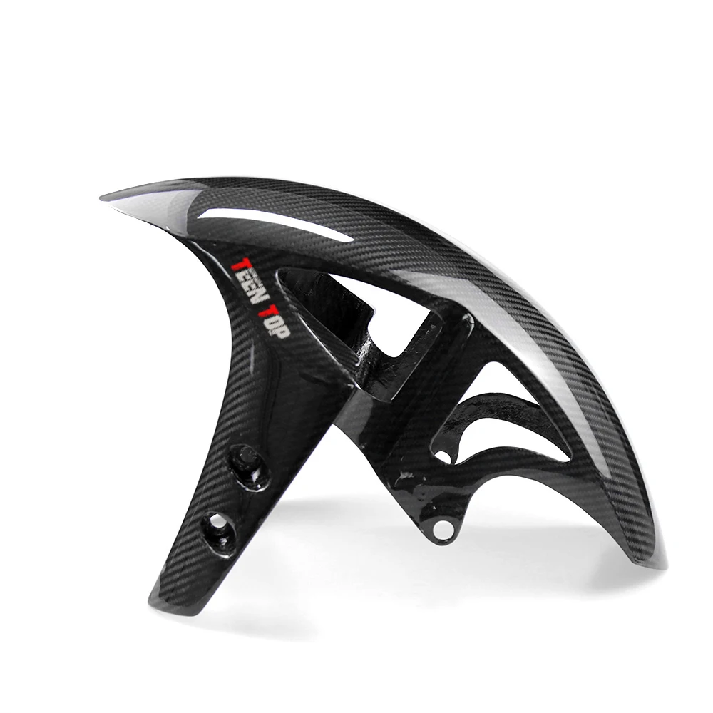  Twill Carbon Fiber Front Fender For Yamaha R1 R1M 2009-2017 Mudguard FZ-10 MT-10 2015-2017 R6 2017+ Wheel Guard Cover