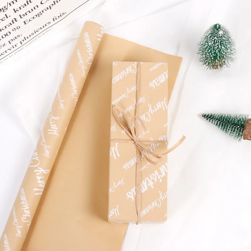 Custom Printed Logo size package wrapping paper christmas wrapping paper wrapping paper