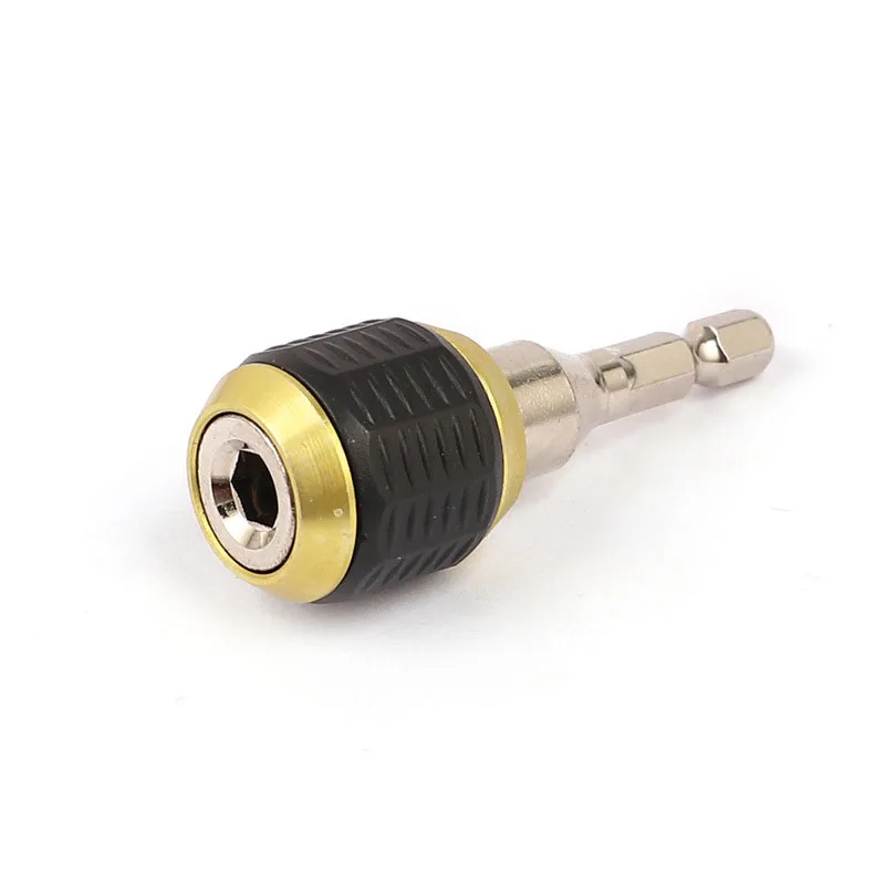 Hexagonal handle quick change chuck pop-up screwdriver connecting rod quick converter with rebound self-locking adapter