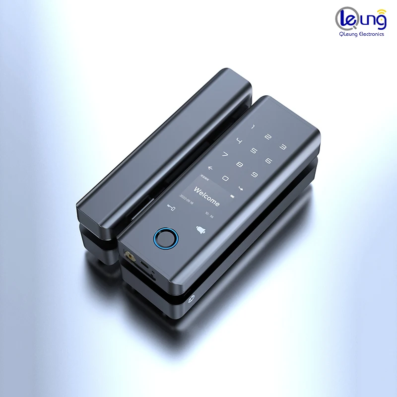 Qleung New Pattern Glass Door Lock G9S Tuya Remote Control High Quality Fingerprint Intelligent Door Lock