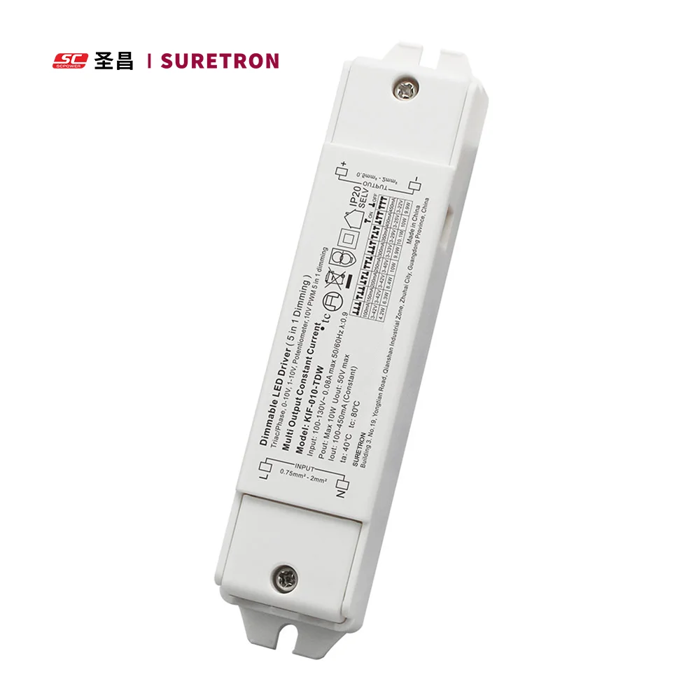 100mA 150mA 200mA 250mA 300mA  350mA 400mA 450mA 10W TRIAC DIMMABLE LED DRIVER