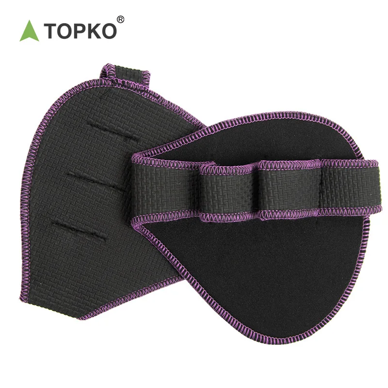 TOPKO Outdoors Unisex Workout Glove Gym Weight Lifting Fitness Gloves for Men & Women Four Finger Fitness Gloves