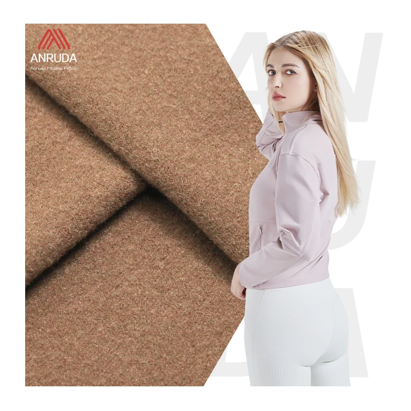 Wholesale soft wool polyester microfiber suede design darily milk silk fleece micro fiber fabrics for coats