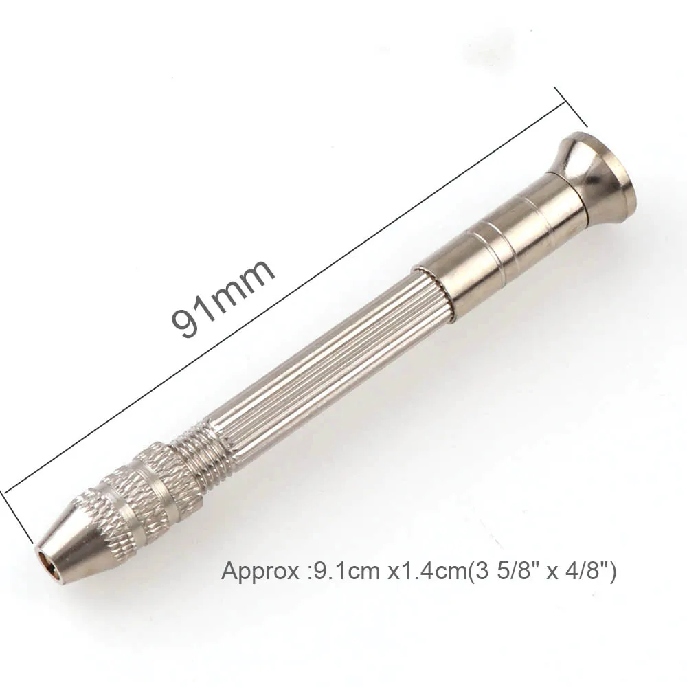 Metal Hand Drill Jewelry Tool  Equipments UV Resin Silicone Mold Tools and 0.8mm-3.0mm High Speed Steel  Drill Screw