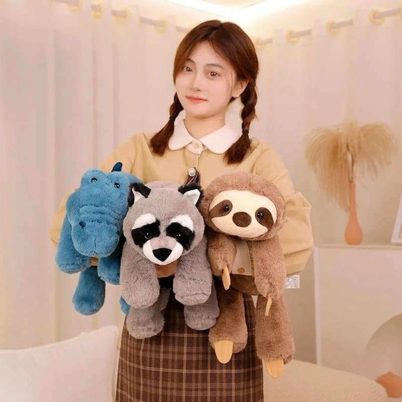 Factory Directly Selling Soft Stuffed Animals Weighted Animal Doll Plushie Fox Crocodile Sloth Squishyes Plush Toy