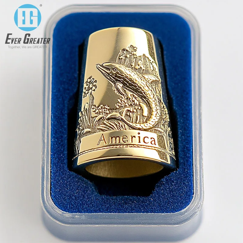 Custom Souvenir Sewing Tools Protect Fingers Porcelain Thimble for Custom made Logo Custom Metal for Personalized Collection