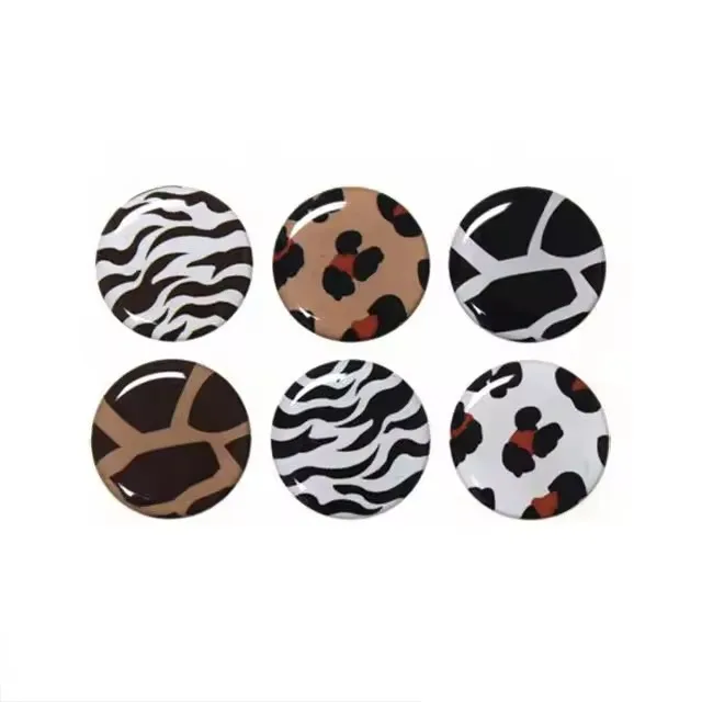 Custom Epoxy Company Logo Self Adhesive Dome sticker 3D Waterproof Printing Clear Transparent Epoxy Resin Labels