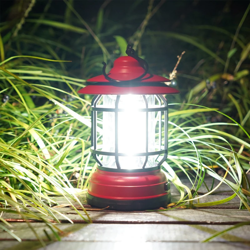 Outdoor Emergency Ultra Bright COB Tent Light with hook 3*AA battery LED Camping Lantern for Camping Hiking Fishing