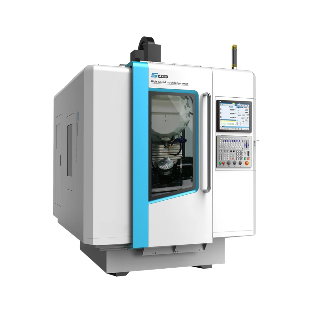 HCNC HNC 16 Tool Magazine Small 5 Axis CNC Milling Machine Center for School Showroom