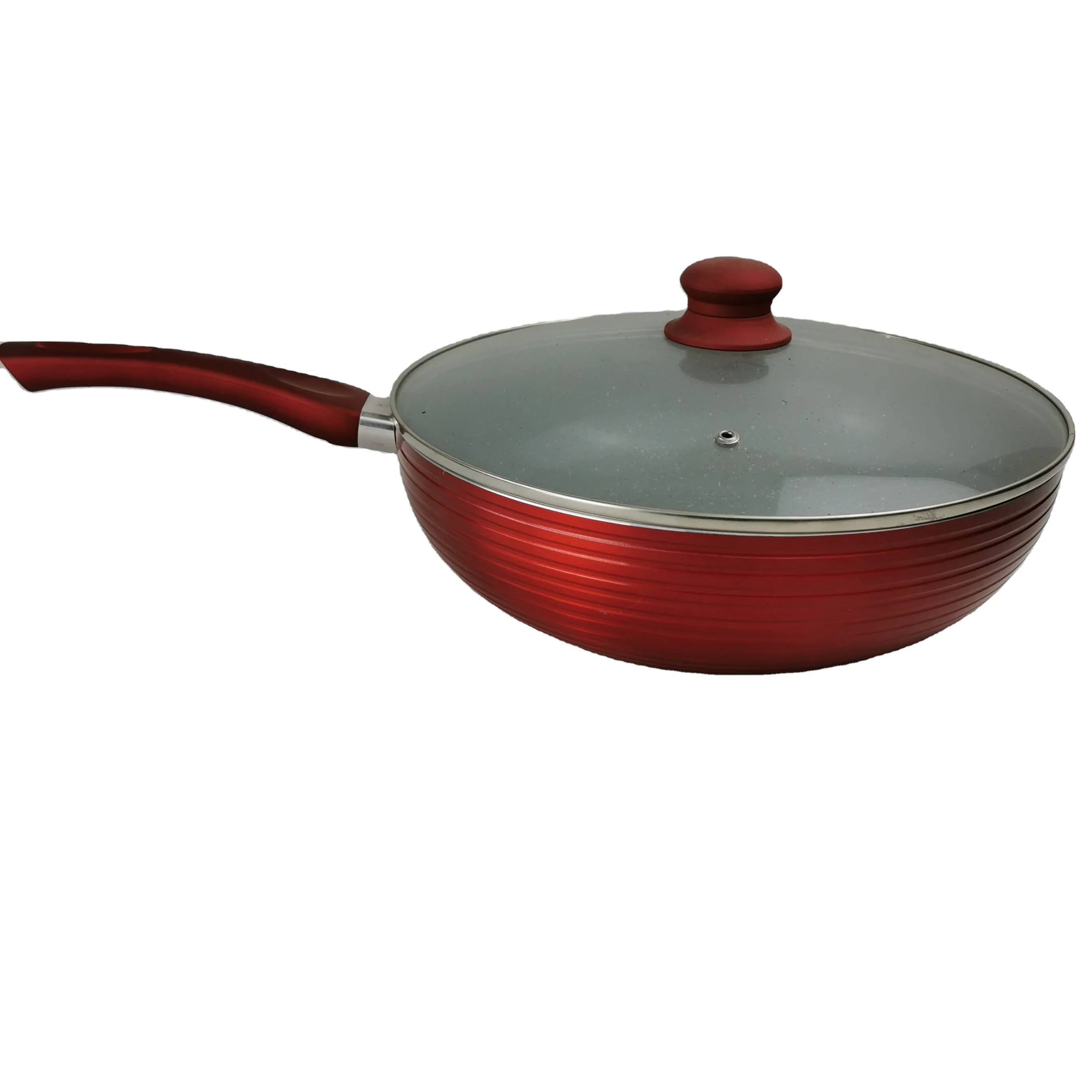 Multifunctional wok stainless steel wok uncoated household cooking pot induction cooker open flame