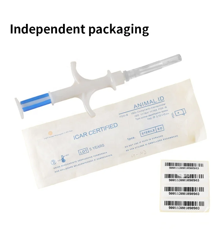 G-102 оптовая продажа стеклянных животных ID тег ISO 11784/11785 RFID имплантат микрочип для домашних