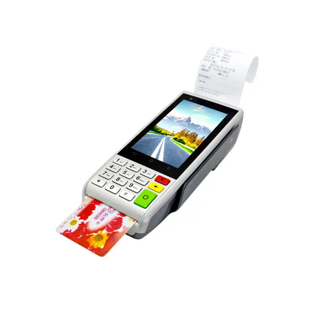 
Justtide Handheld Android barcode Scanner POS with Magstrip/IC/NFC Card Reader 