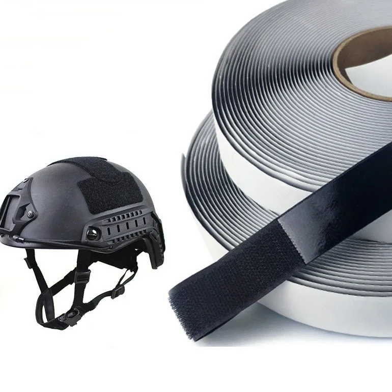 Strong power special wholesale of nylon hook and loop square self-adhesive helmet with high and low temperature resistance tape