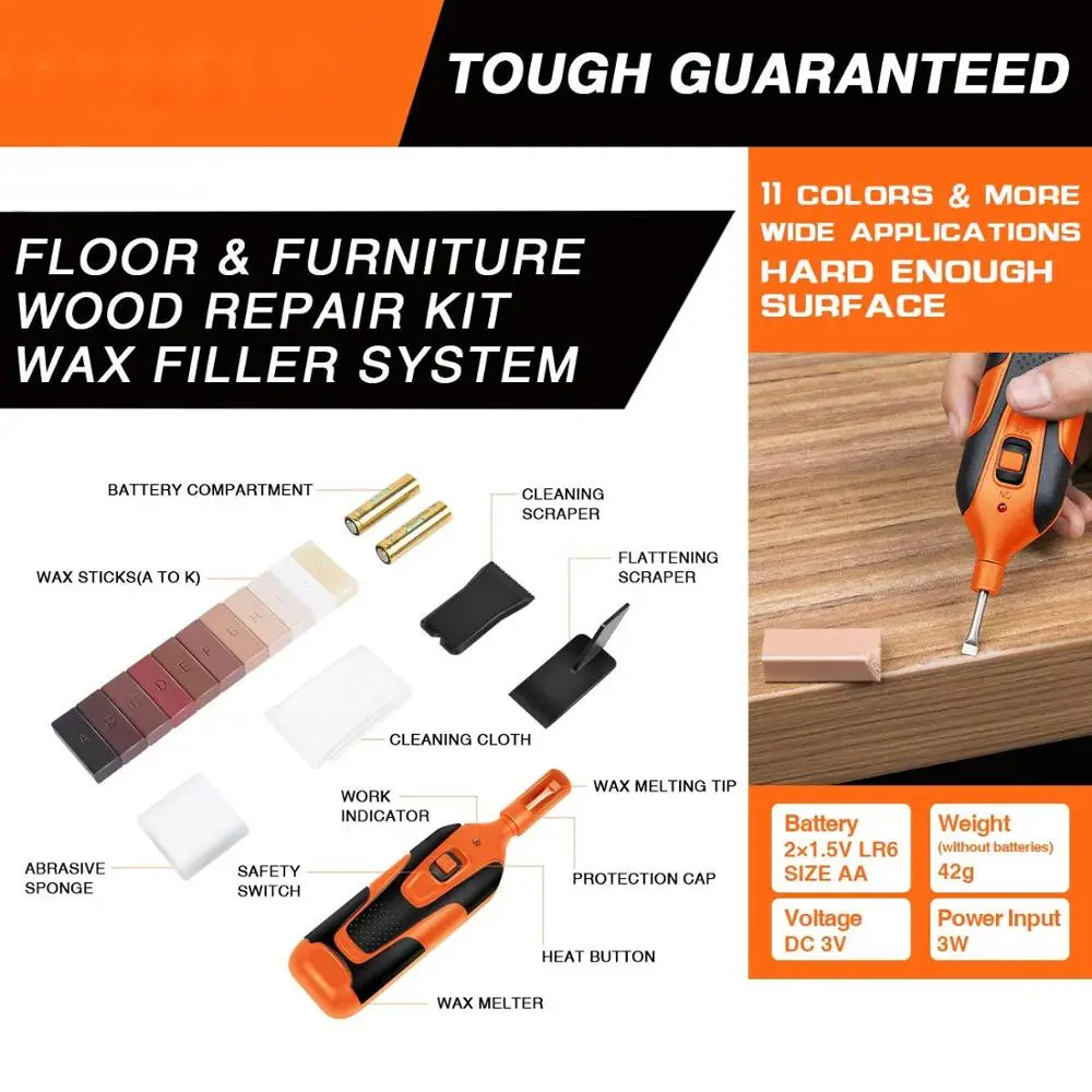 3w mini  furniture repair kit wood markers wood repair kit for Wooden floors and tiles