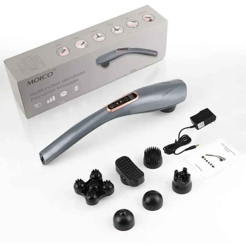 Dolphin Electric Massage Stick Handheld Beating Device for Shoulder Cervical Spine Waist Back Meridian Vibrator Whole Body