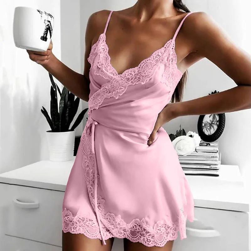 Womens Sexy Silk Satin Night Dress Sleeveless Nighties Nightgown Plus Size Nightdress Sleepwear Nightwear For Ladies 2023