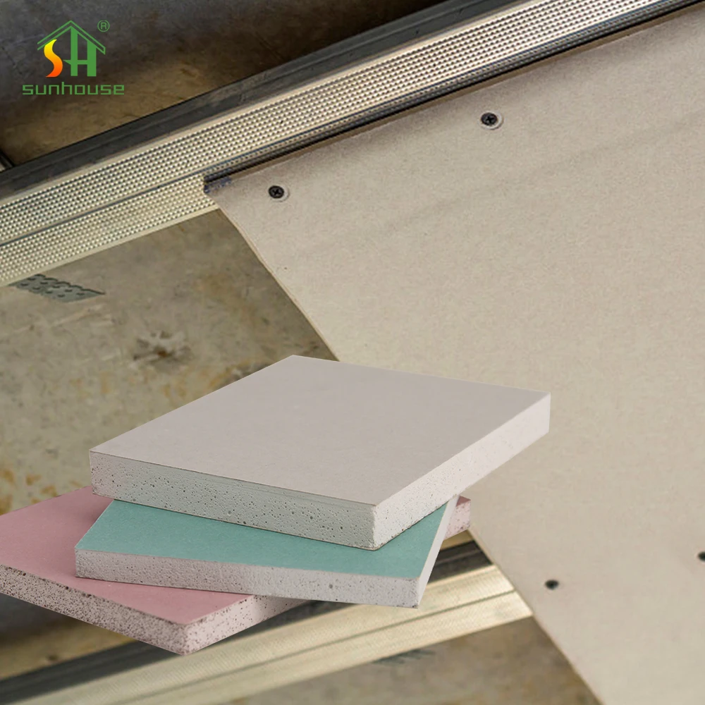 15Mm Ordinary Plaster Board Dry Wall Gypsum Board For Celling And Construction