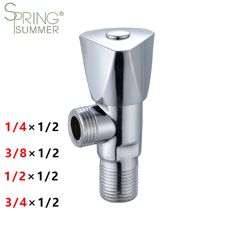 SPRING SUMMER  Professional Manufacture Bathroom Toilet Angle Stop Valve Cock 2/1 3/8 3/4 1/4 Angle Valve