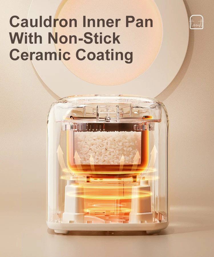 Korean 2l Multifunction Low Sugar Opiton Mini Porridge Congee Soup Maker Digital Electric Rice Cooker