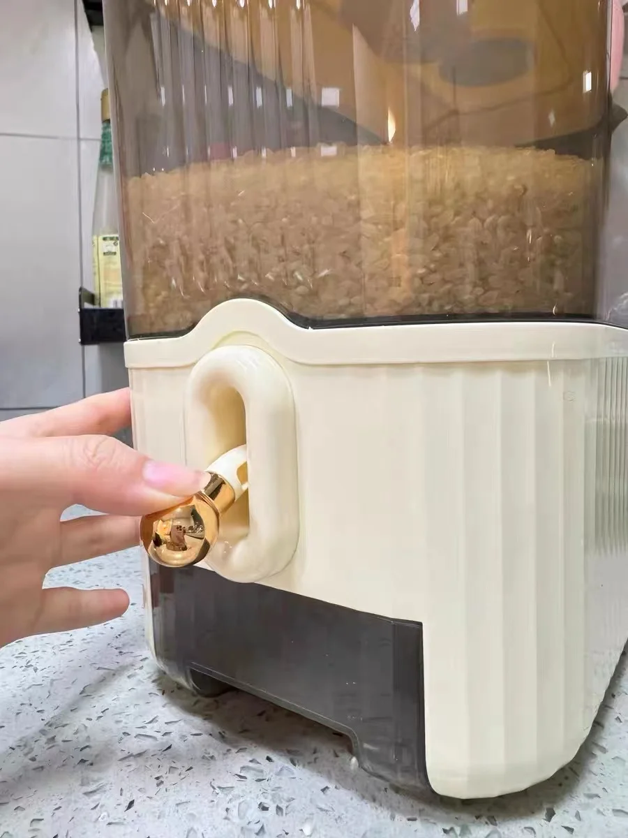 Jeko&Jeko Large Cereal Grain Storage Container with Measuring Cup & Time Scale, BPA-Free