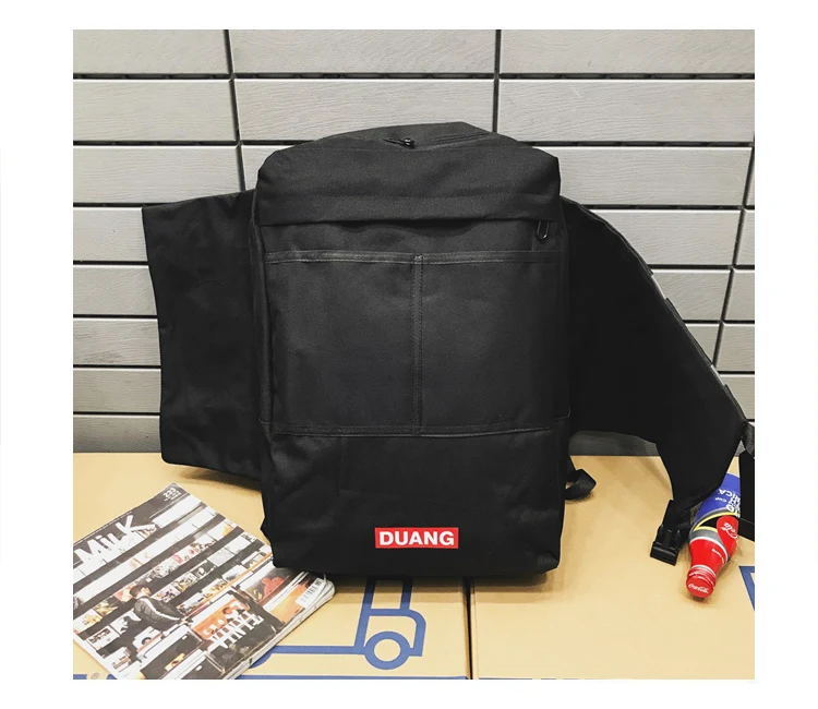 INS popular fashion trend street reflective student back pack large capacity laptop bags backpack men