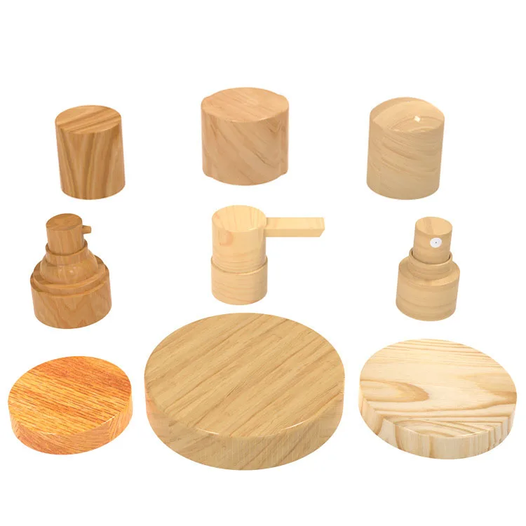 custom eco friendly caps bottle plastic cap bamboo cap