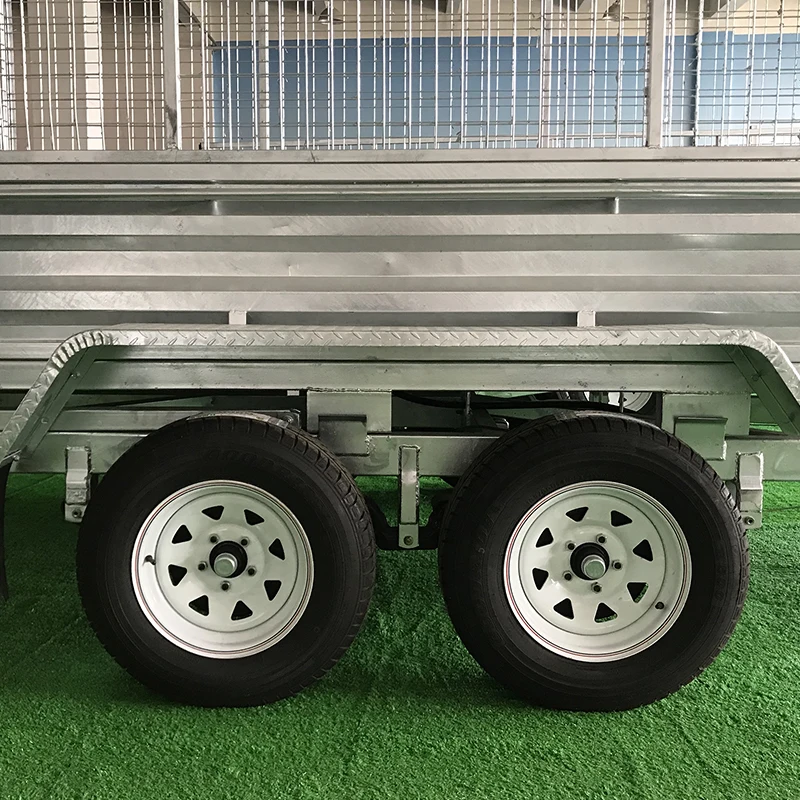 Wholesale Tandem Axle Hydraulic Dump Trailer With Cage