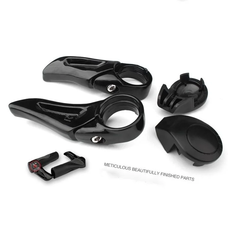 wholesale Ergonomic Grip Anti-skid Damping Auxiliary Handlebar Bilateral Locking Handlebar Bicycle Handle Riding Grip