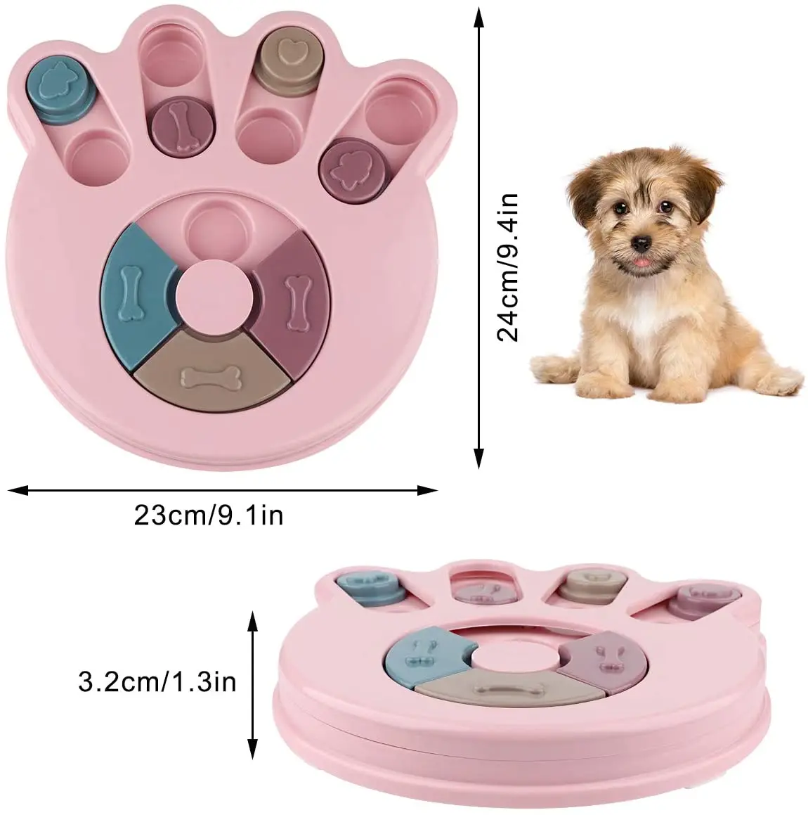 Factory Direct Sales Pet Puzzle Interactive Toys Dog Training Games Feeder with IQ Improve