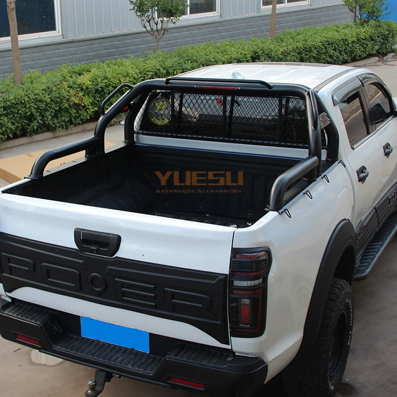 Подходит для ford ranger T9 2023-2024 рулон черный ABS пикап стойка кровати