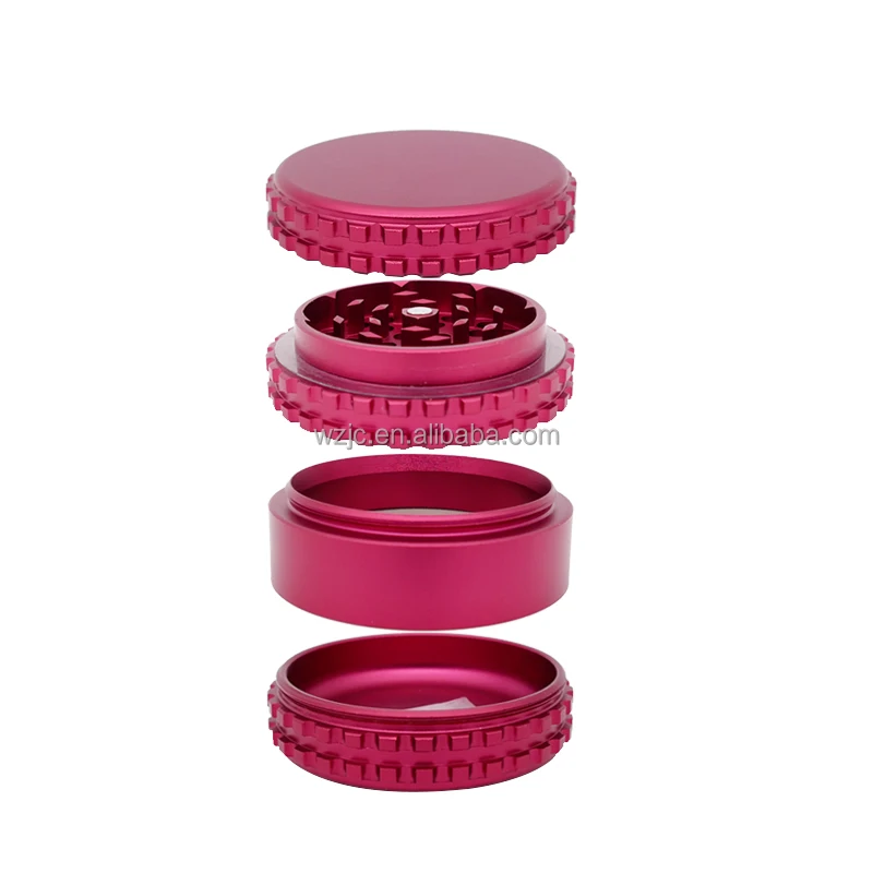 JC9041 diamond teeth new design herb grinder high-quality herbal accessories grinder aluminum herbal grinder for leisure places