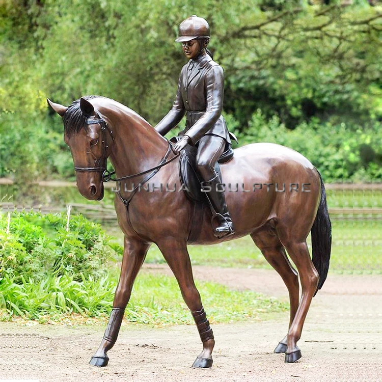 Antique Life Size Bronze Roman Soldier Sculpture Napoleon Riding Horse Statue