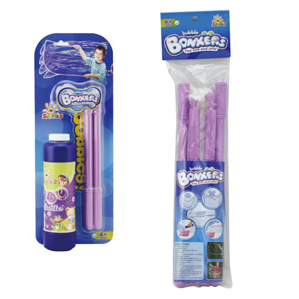 Giant bubble wand play toy set with 500ml bubble water