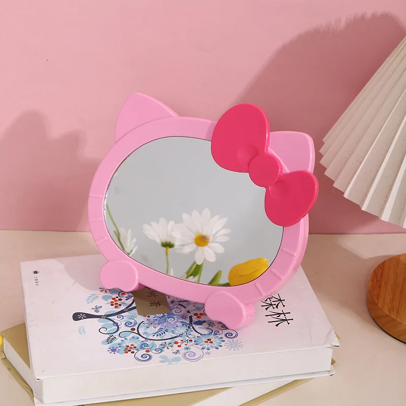 Manufacturer Luxury Vanity Special Gorgeous Shaped Cartoon Cute Home Bow Girl Heart Table Makeup Mirror