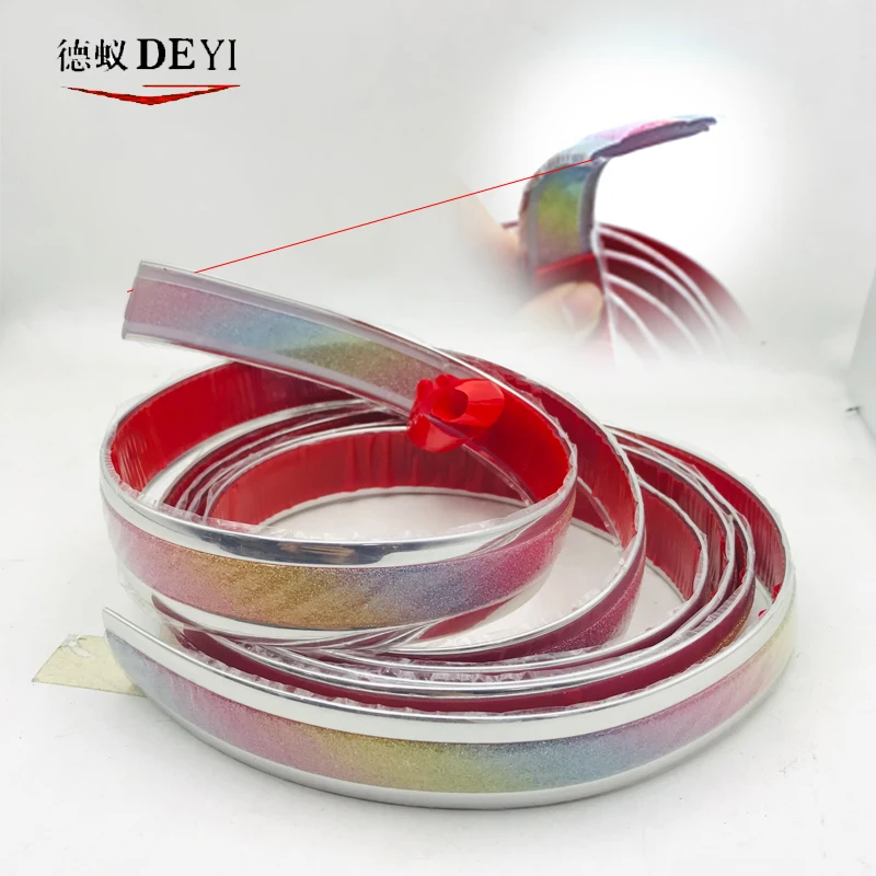 Custom Metallic Brushed Golden Decorative Glue for Pvc Edging Banding Tape Trim Strip Exquisite Edge Band Roll