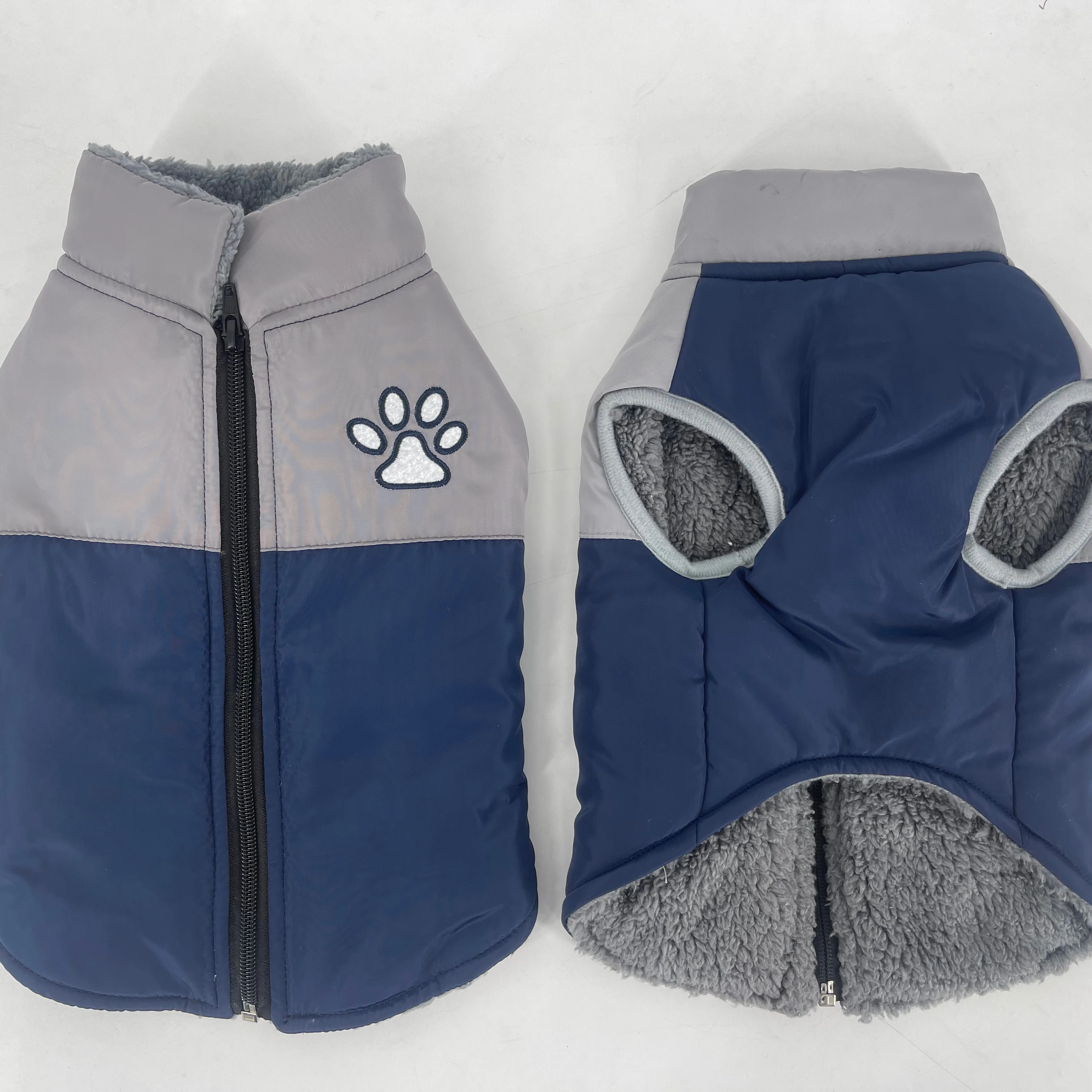 Dog Paw Pet Clothes Warm Plush Pet Clothes Pet Coat Jacket Fleece for Dogs