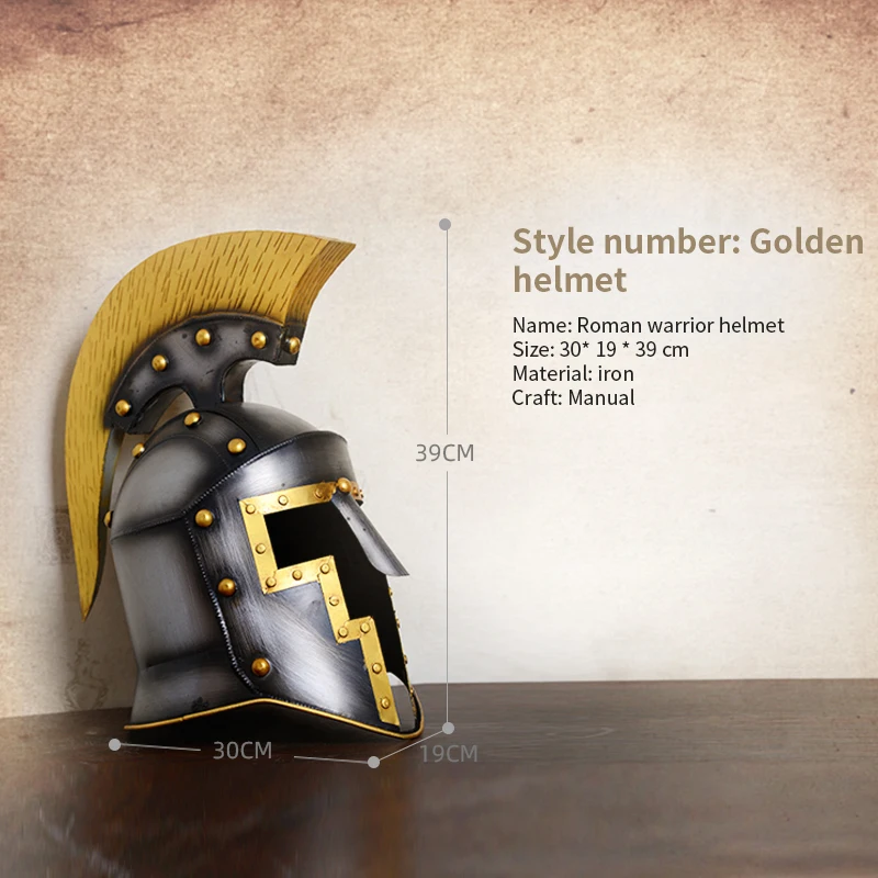 Retro IronMedieval Europe CrusadersRoman KnightsWarriors ares armorhelmet ornaments decorations vintage craft