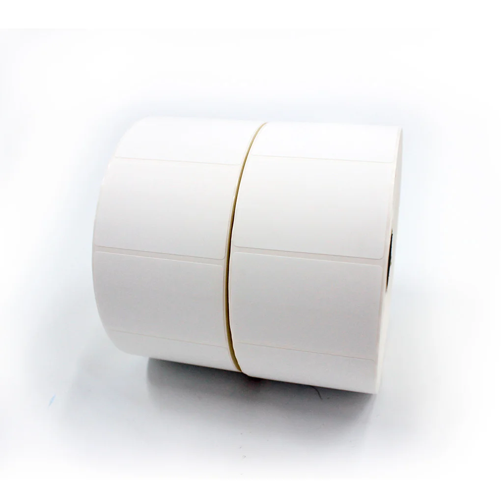 OEM semi-glossy face paper custom printing thermal transfer adhesive label