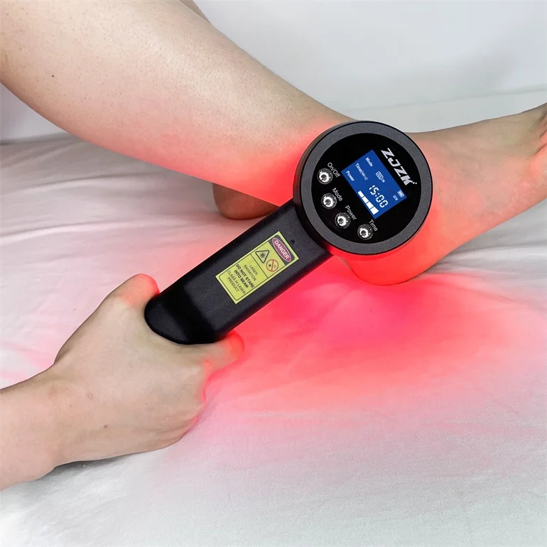 ZJZK 650nm 808nm red infrared light 5000mW profesional cold laser 830 nm laser for headache