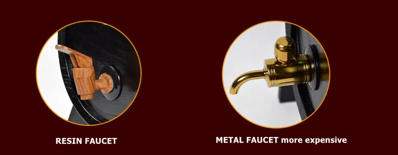 Family Horse-drawn Carts Oak Barrel for Storage and Brewing Wine